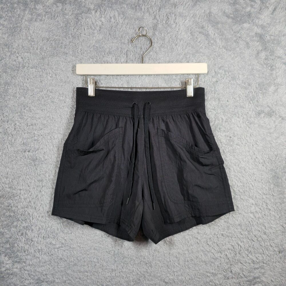 Calia Journey Collection Mid Rise Relaxed Fit Black Shorts Womens